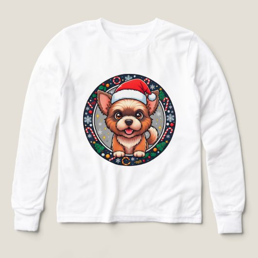 クリスマスのカートゥーンドッグ (デザイン正面)