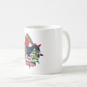 クリスマスのカートゥーンロビンのロゴ コーヒーマグカップ (正面右)