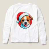 クリスマスのカートゥーン犬 (デザイン背面)