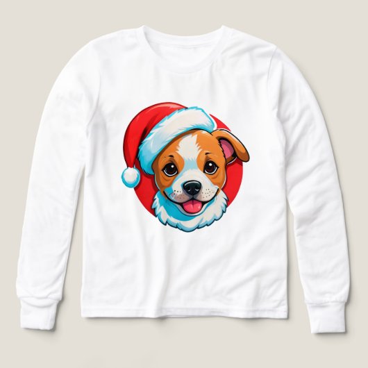 クリスマスのカートゥーン犬 (デザイン正面)