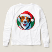 クリスマスのカートゥーン犬 (デザイン背面)