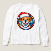 クリスマスのカートゥーン犬 (デザイン背面)