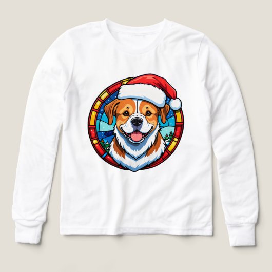 クリスマスのカートゥーン犬 (デザイン正面)