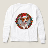 クリスマスのカートゥーン犬 (デザイン背面)