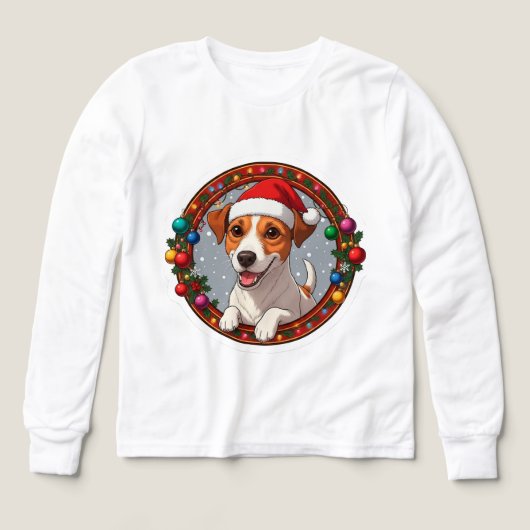 クリスマスのカートゥーン犬 (デザイン正面)