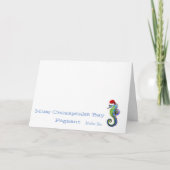 クリスマスのカードタツノオトシゴの名前をカスタムする シーズンカード (正面)