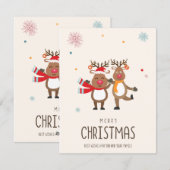 クリスマスのカード シーズンカード (正面/裏面)