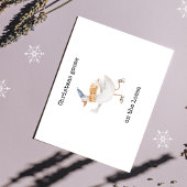 クリスマスのガチョウが暴れる 箔シーズンポストカード