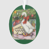 クリスマスのガチョウ オーナメント (正面)