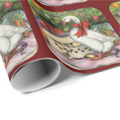 クリスマスのガチョウ ラッピングペーパー (ロールコーナー)