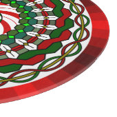 クリスマスのガラスまな板の色 カッティングボード (角)