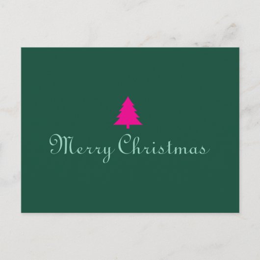 クリスマスのガラス製品 ポストカード (正面)