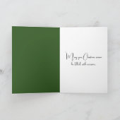 クリスマスのガラス製鹿の飾り シーズンカード (内部)