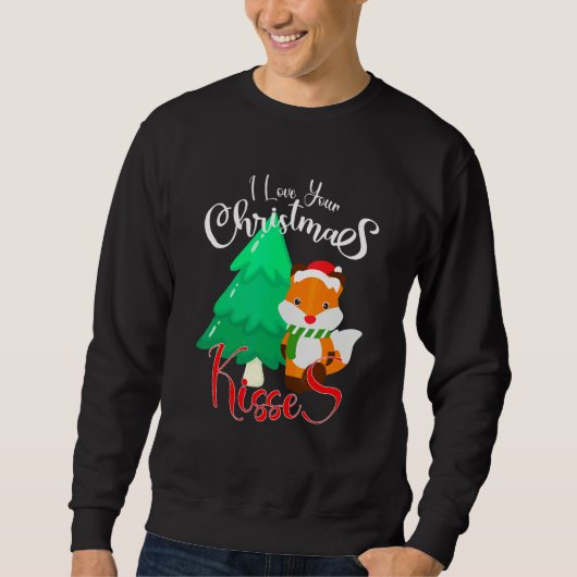 クリスマスのキスが好き スウェットシャツ (正面)