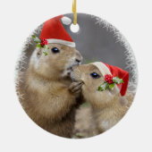 クリスマスのキスのオーナメント セラミックオーナメント (裏面)
