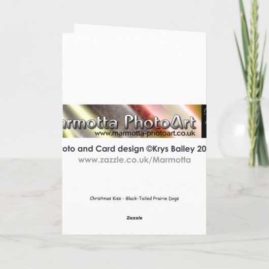 クリスマスのキスのクリスマスカード シーズンカード (裏面)