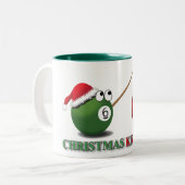 クリスマスのキスの打撃のマグ ツートーンマグカップ (正面左)