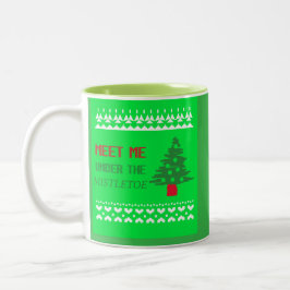 クリスマスのキスをあなたと ツートーンマグカップ