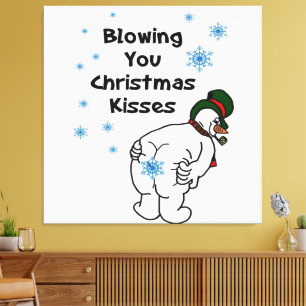 クリスマスのキスをあなたに キャンバスプリント
