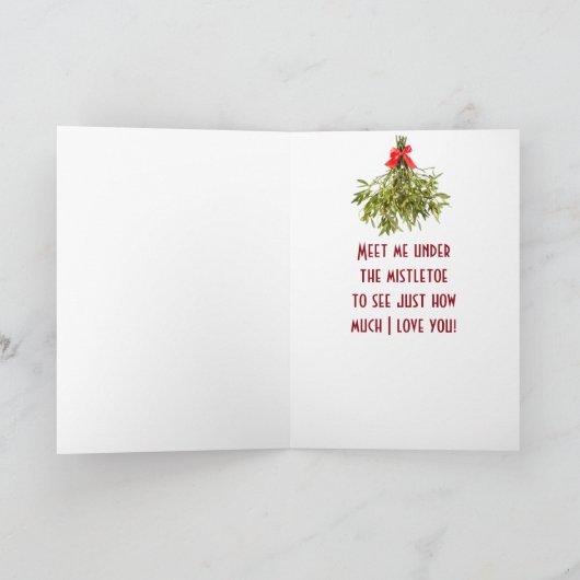 **クリスマスのキスをしよう愛の大きさを見て シーズンカード (内部)