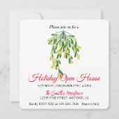 クリスマスのキスミステルtoeのホリデーカード シーズンカード (正面)