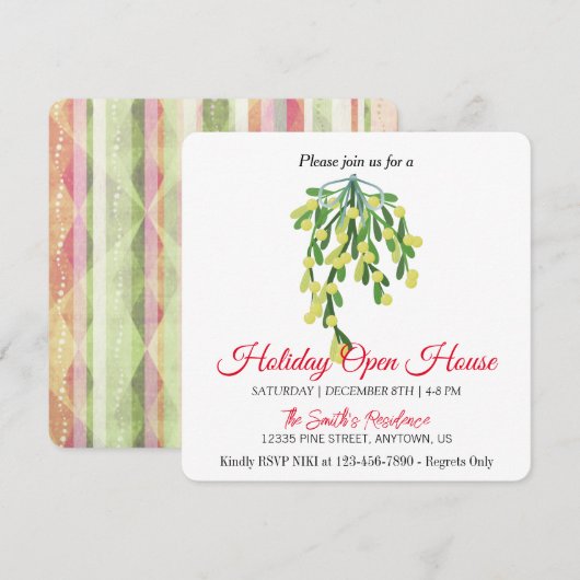 クリスマスのキスミト シーズンカード (正面/裏面)