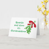 **クリスマスのキス** で世界は回る カード (黄色い花)