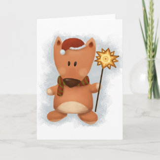 クリスマスのキツネカード シーズンカード