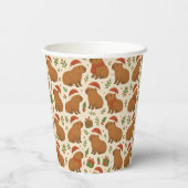 クリスマスのキャピバラ 紙コップ (裏面)