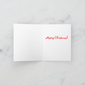 クリスマスのキャラクターの顔 シーズンカード (内部)