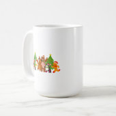 クリスマスのキャラクタークルー コーヒーマグカップ (正面左)