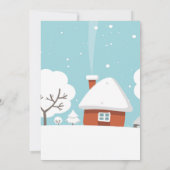 クリスマスのキャロルを歌う募金活動のイベントのパーティー 招待状 (裏面)