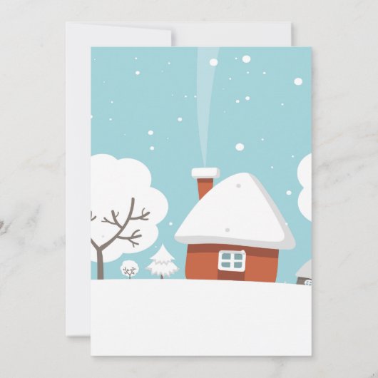 クリスマスのキャロルを歌う募金活動のイベントのパーティー 招待状 (裏面)