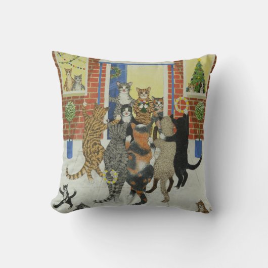 クリスマスのキャロル クッション (正面)