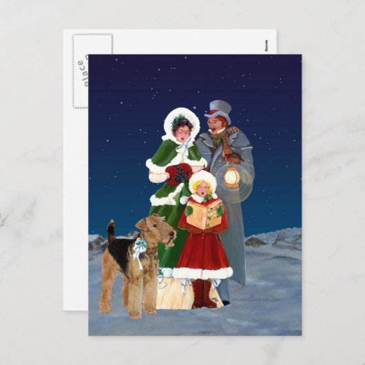 クリスマスのキャロル シーズンポストカード (正面/裏面)