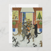 クリスマスのキャロル シーズンポストカード (正面/裏面)