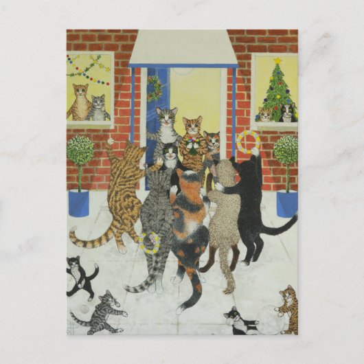 クリスマスのキャロル シーズンポストカード (正面)