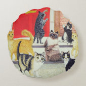 クリスマスのキャロル ラウンドクッション (裏面)