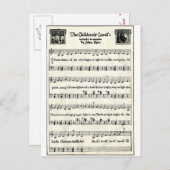 クリスマスのキャロル: 子供のキャロル シーズンポストカード (正面/裏面)