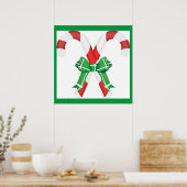 クリスマスのキャンディキャン ポスター (キッチン)