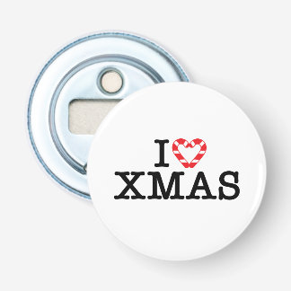 クリスマスのキャンディケインのハートが大好き 栓抜き