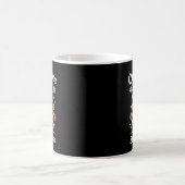 クリスマスのキャンディケインのハートの休日の家族おそろいコーデ コーヒーマグカップ (中央)