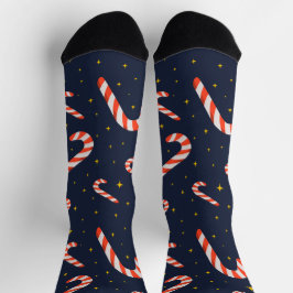 クリスマスのキャンディケインソックス ソックス