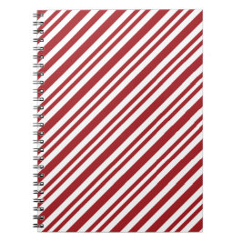 クリスマスのキャンディケーン ストライプ ノートブック