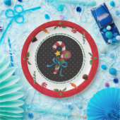 クリスマスのキャンディ・ケーンのパーティーのプレート ペーパープレート (パーティー)