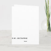 クリスマスのキャンディ・ケーンのワインカード シーズンカード (裏面)