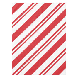 クリスマスのキャンディ・ケーンパターン テーブルクロス