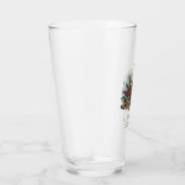 クリスマスのキャンドルとグリーン タンブラーグラス (右)