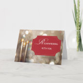 クリスマスのキャンドルを思い出して シーズンカード (正面)