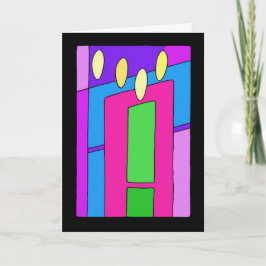 クリスマスのキャンドル シーズンカード